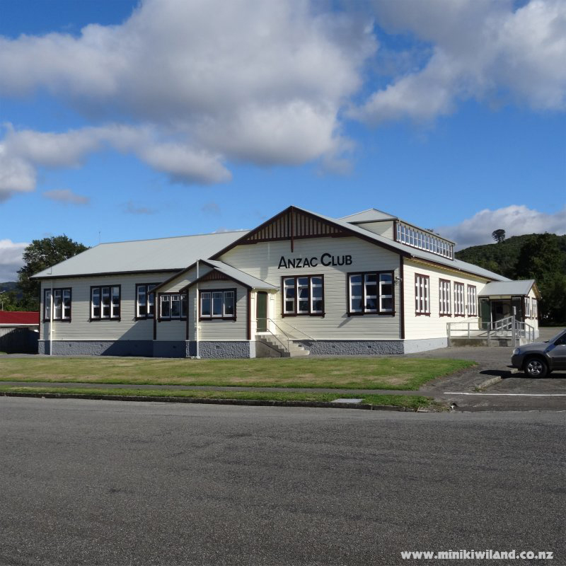 Anzac and Kiwi Halls in Featherston