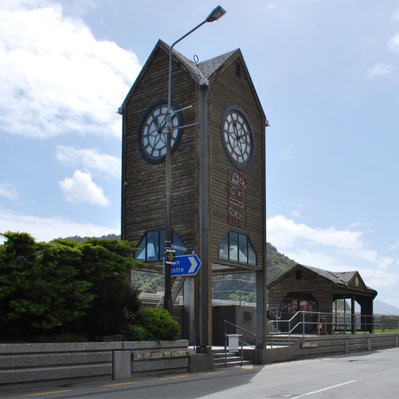 Clock Tower in Greymouth