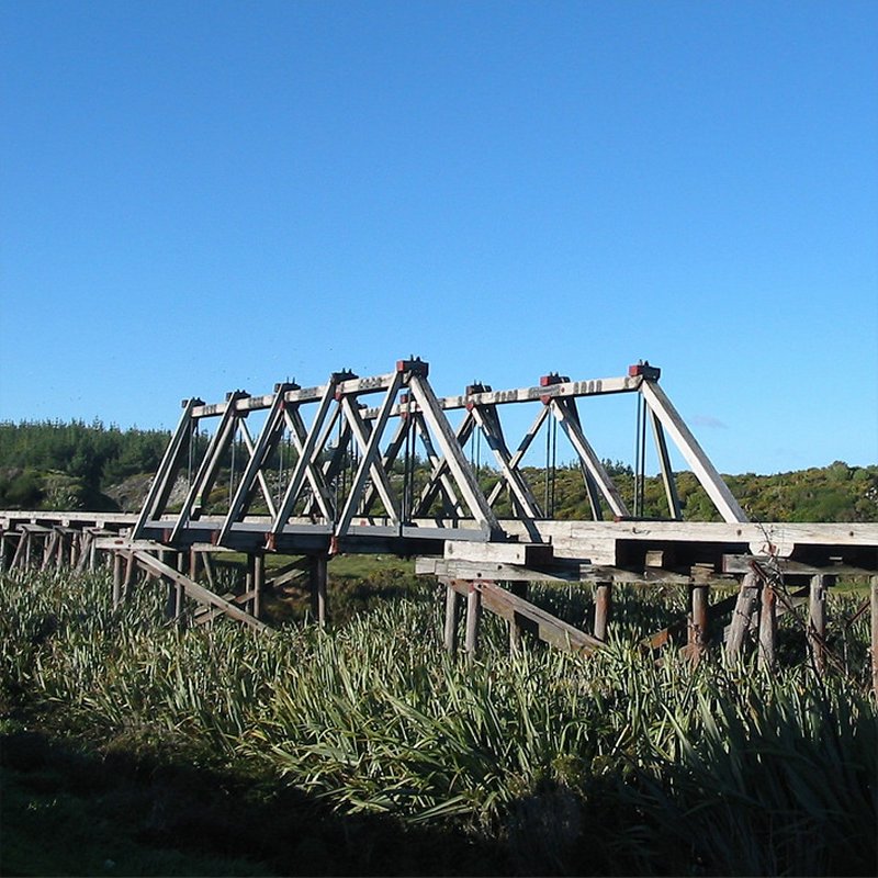 Mahinapua Creek Bridge in Hokitika