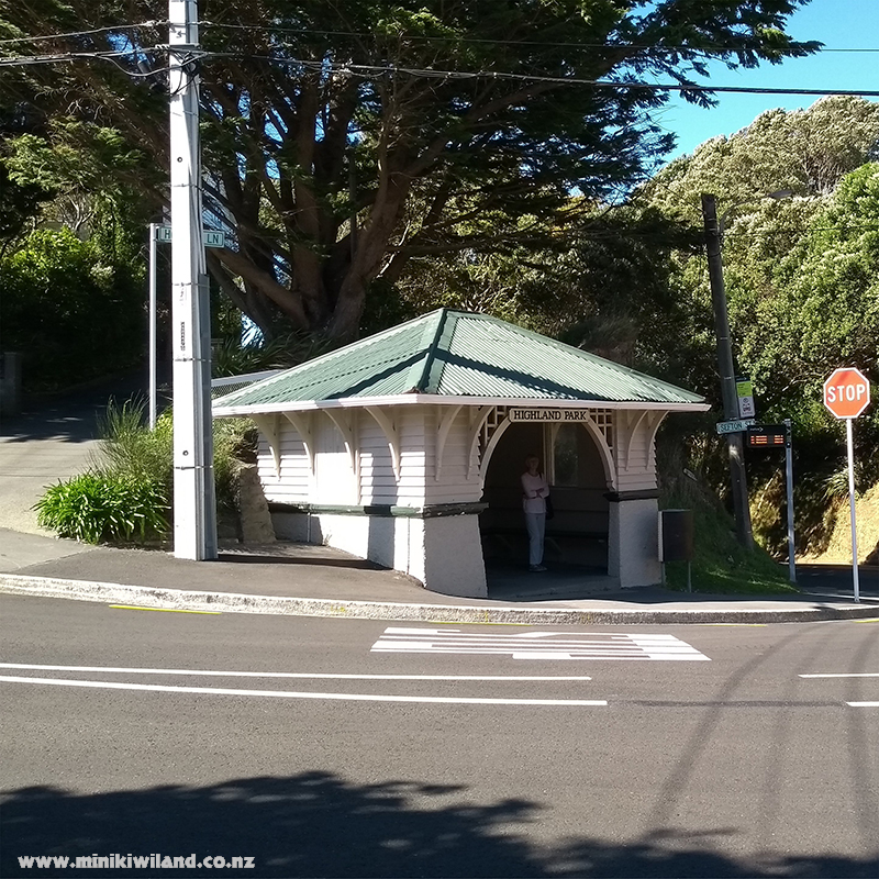 Highland Park Tram Shelter in Wellington